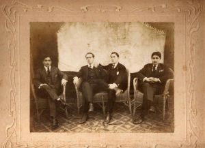 Esteban Imaz, abuelo materno de Jokin, en Rosario, hacia 1920.