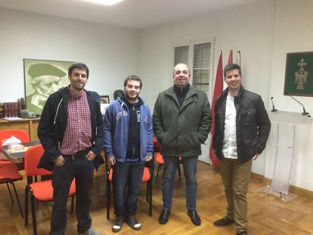 En Irujo Etxea, junto con X. Gómez de Segura y P. Ezkurra